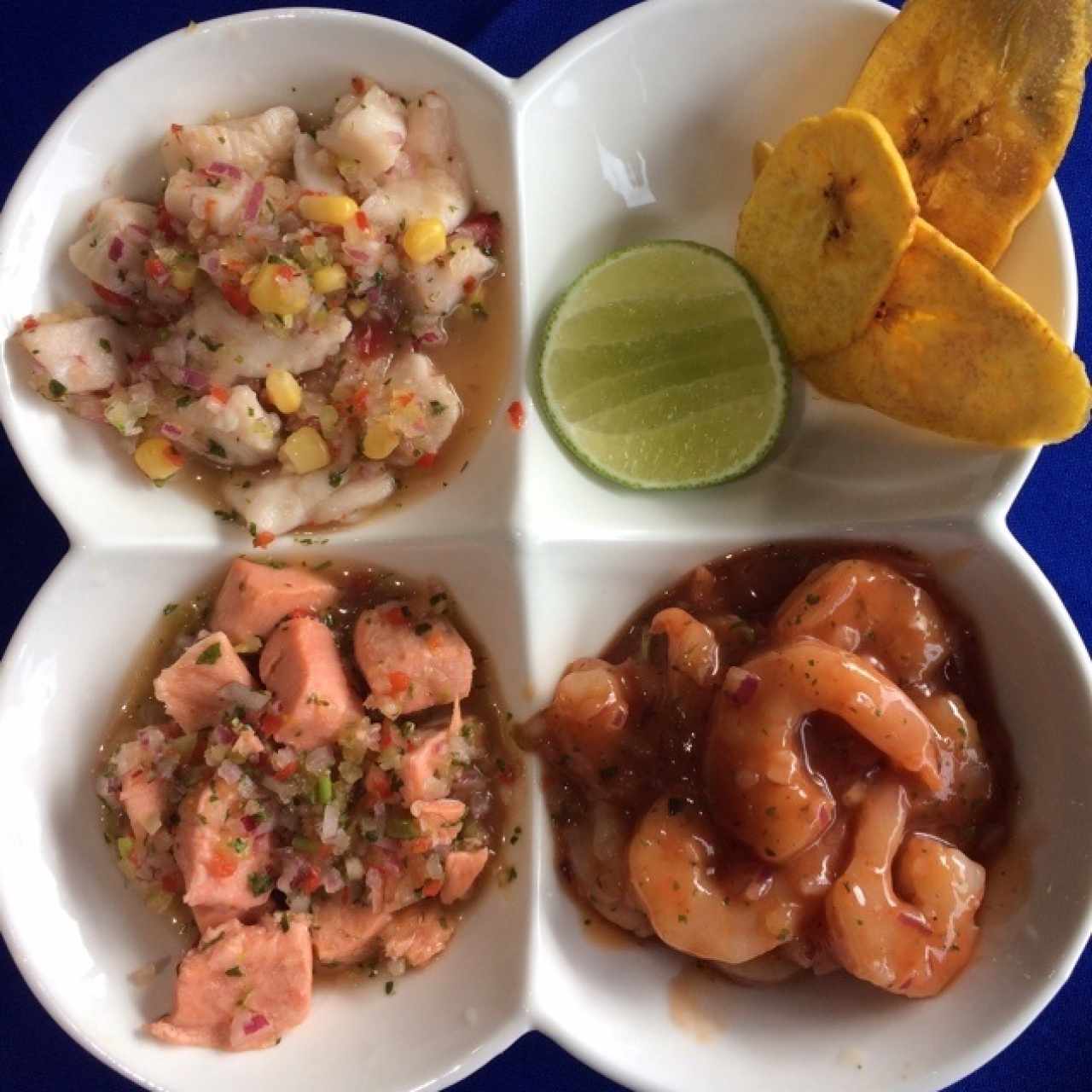 Trilogía de ceviches