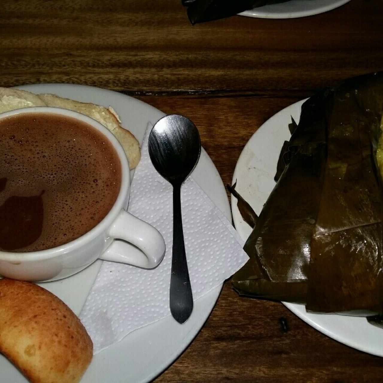 tamal con chocolate