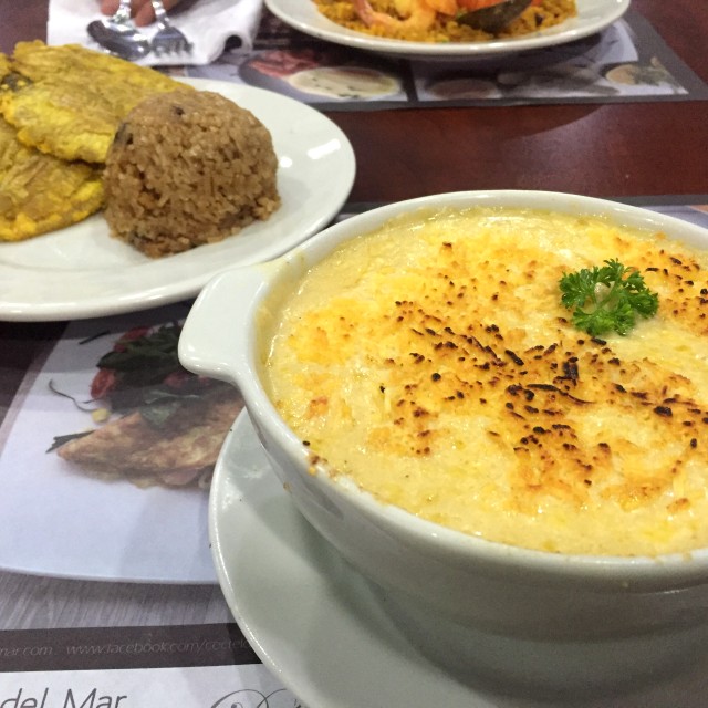 Cazuela de Camarón con arroz con coco