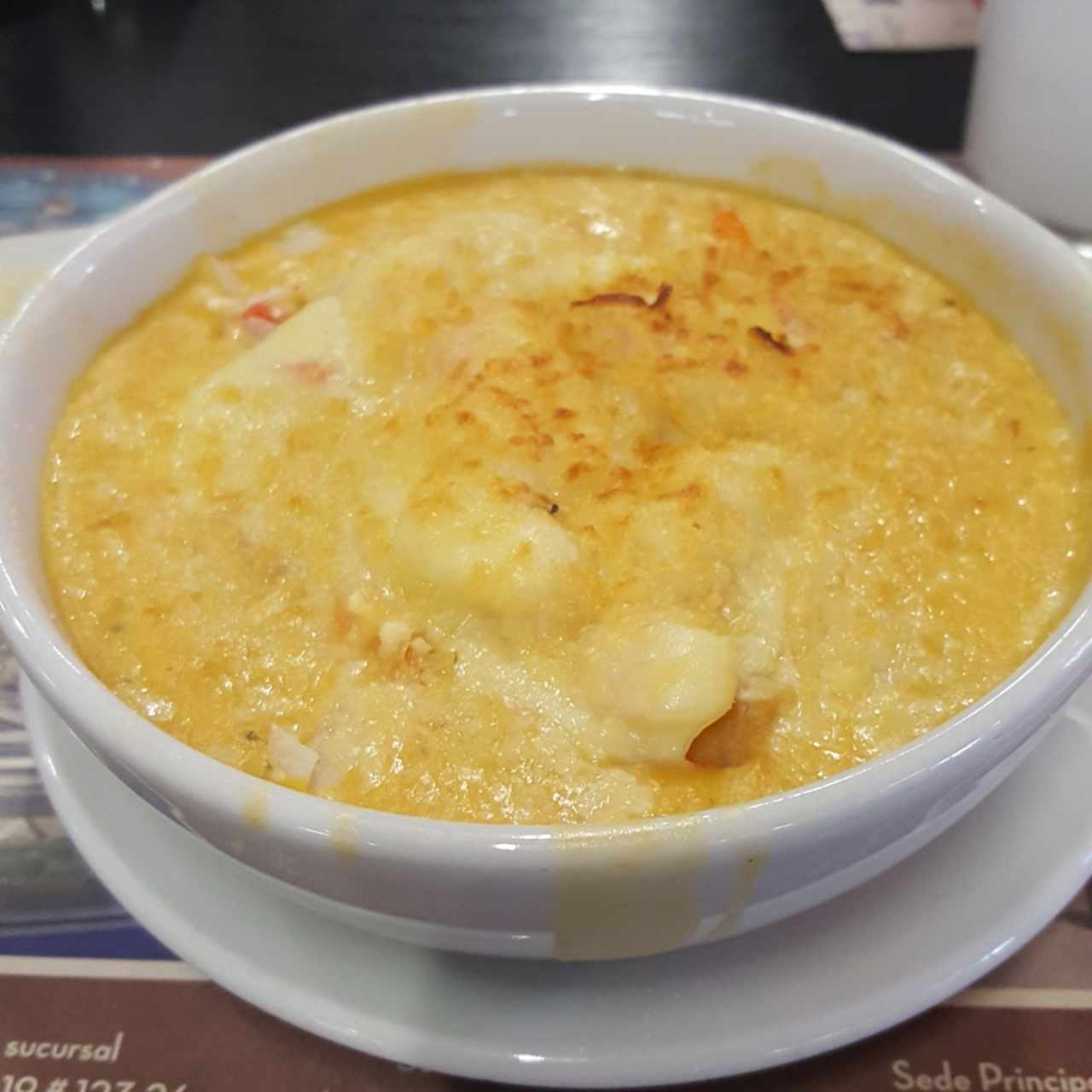 Cazuela de Mariscos gratinada 