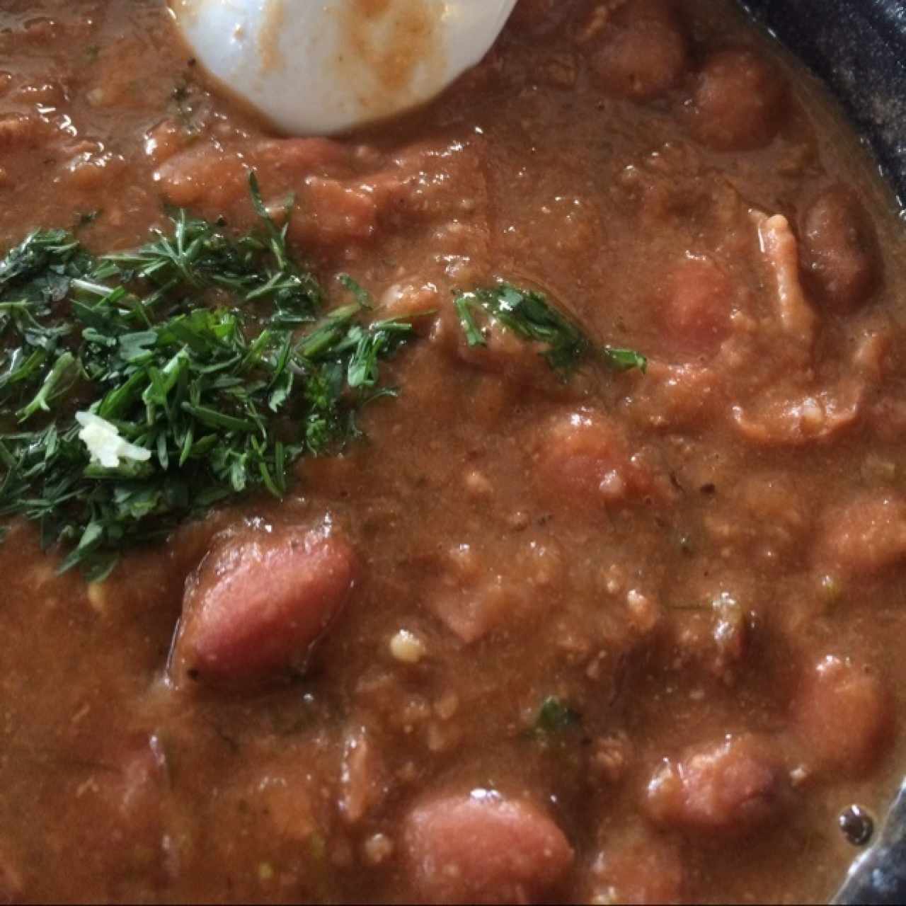 sopa de frijoles