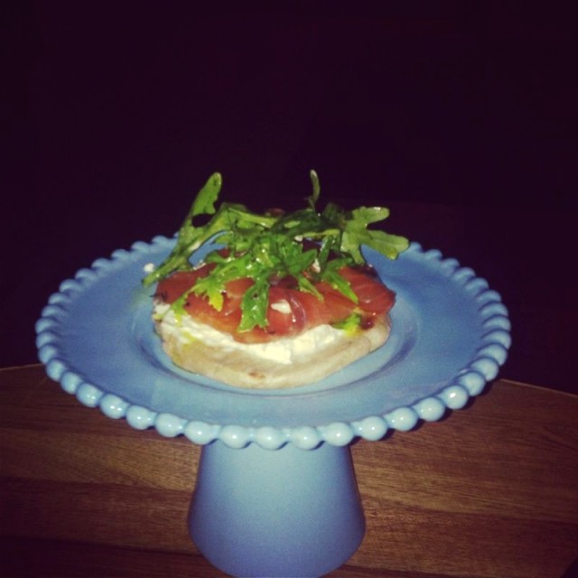 Salmon con yogurt y hierbabuena