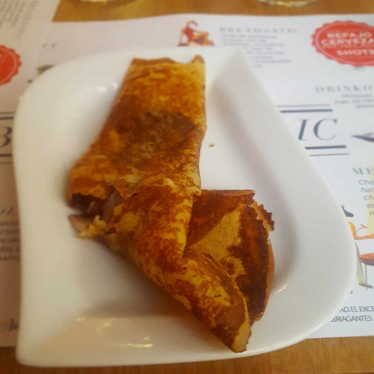 crepe  de Nutella y fresas