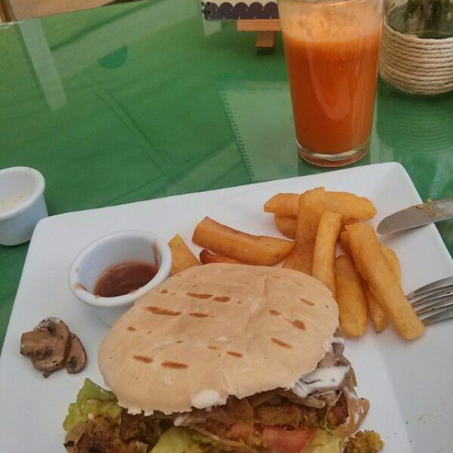 Hamburguesa especial de lenteja