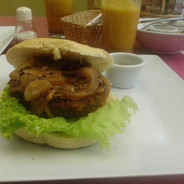 Hamburguesa especial de lentejas :9