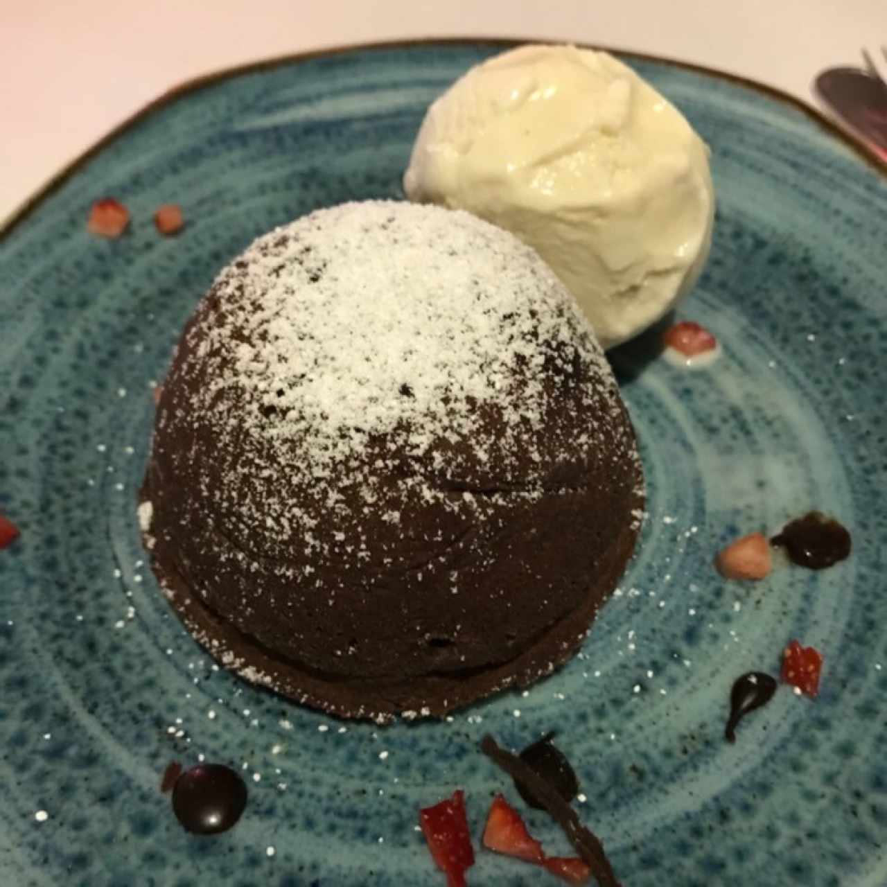 Volcán de chocolate