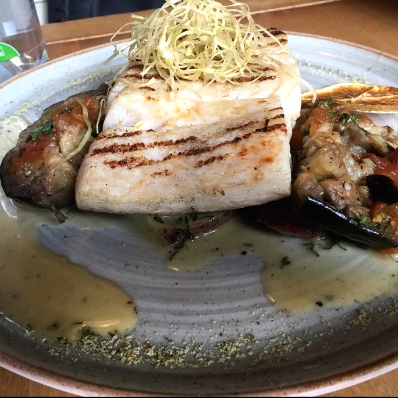 Pesce patate e melanzane