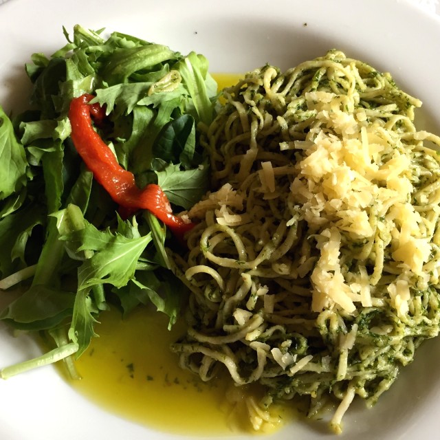 Espagueti Pesto
