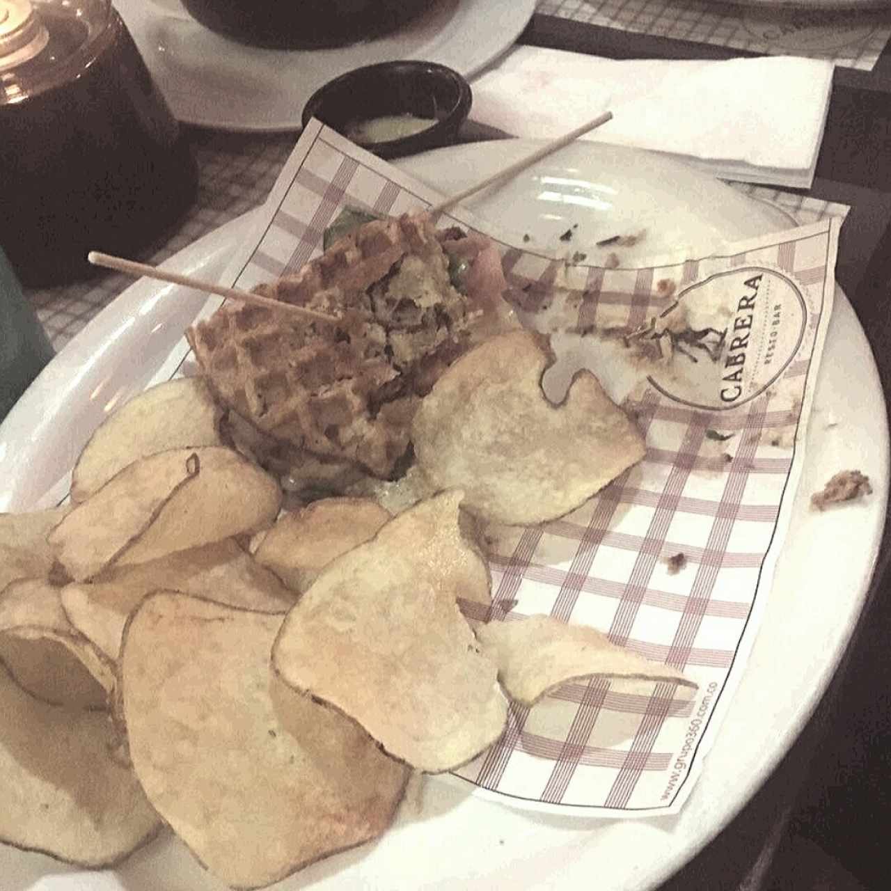 wafflle de Jamón 