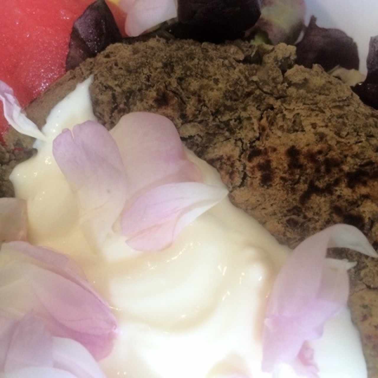 Con hamburguesa de lentejas