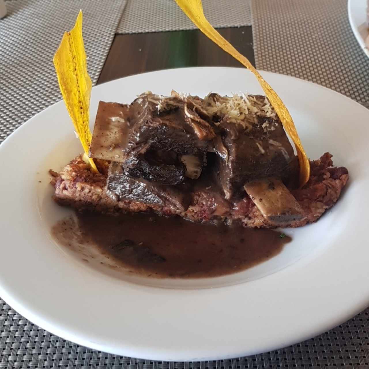 tacu tacu de asado de tira