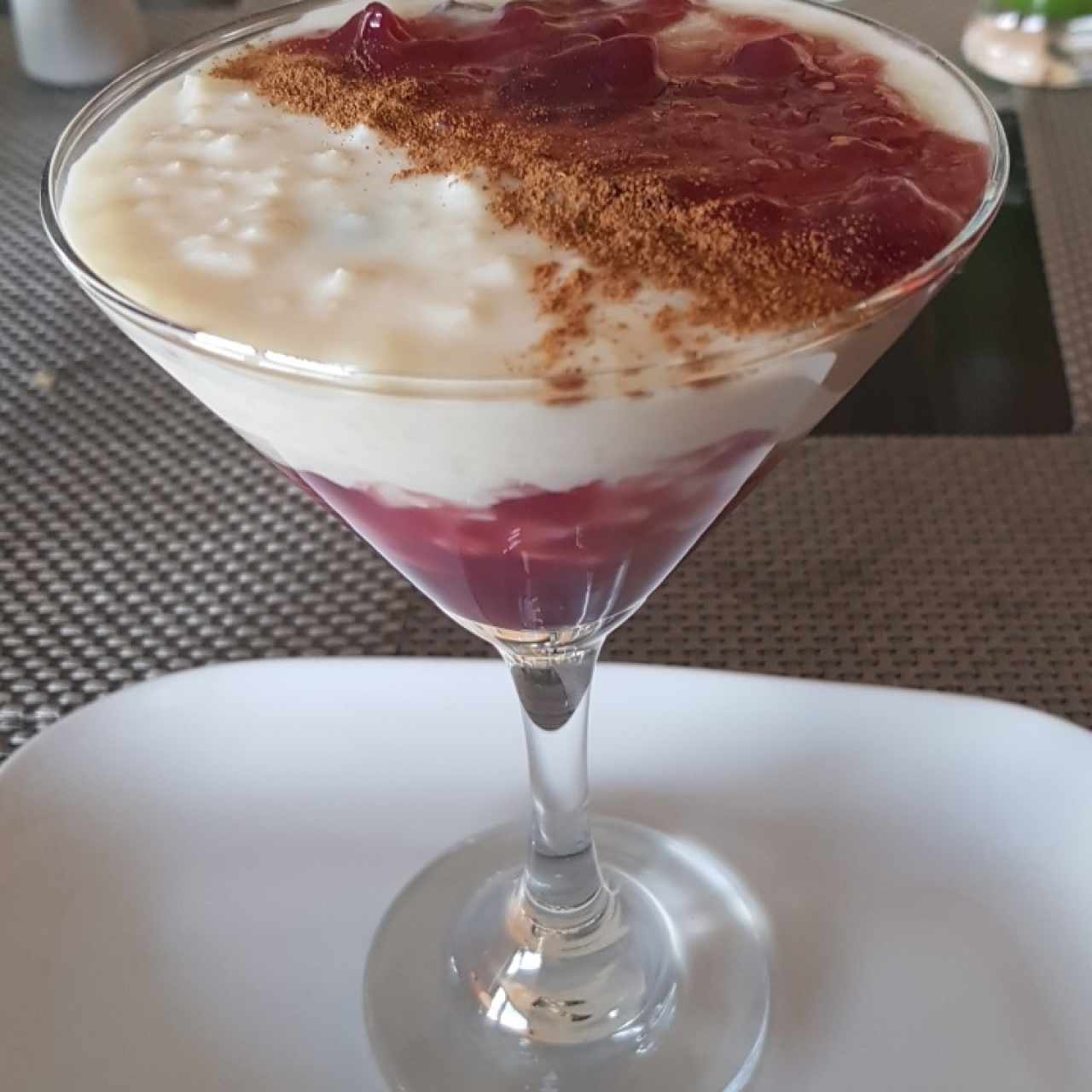 arroz con leche y mazamorra morada 