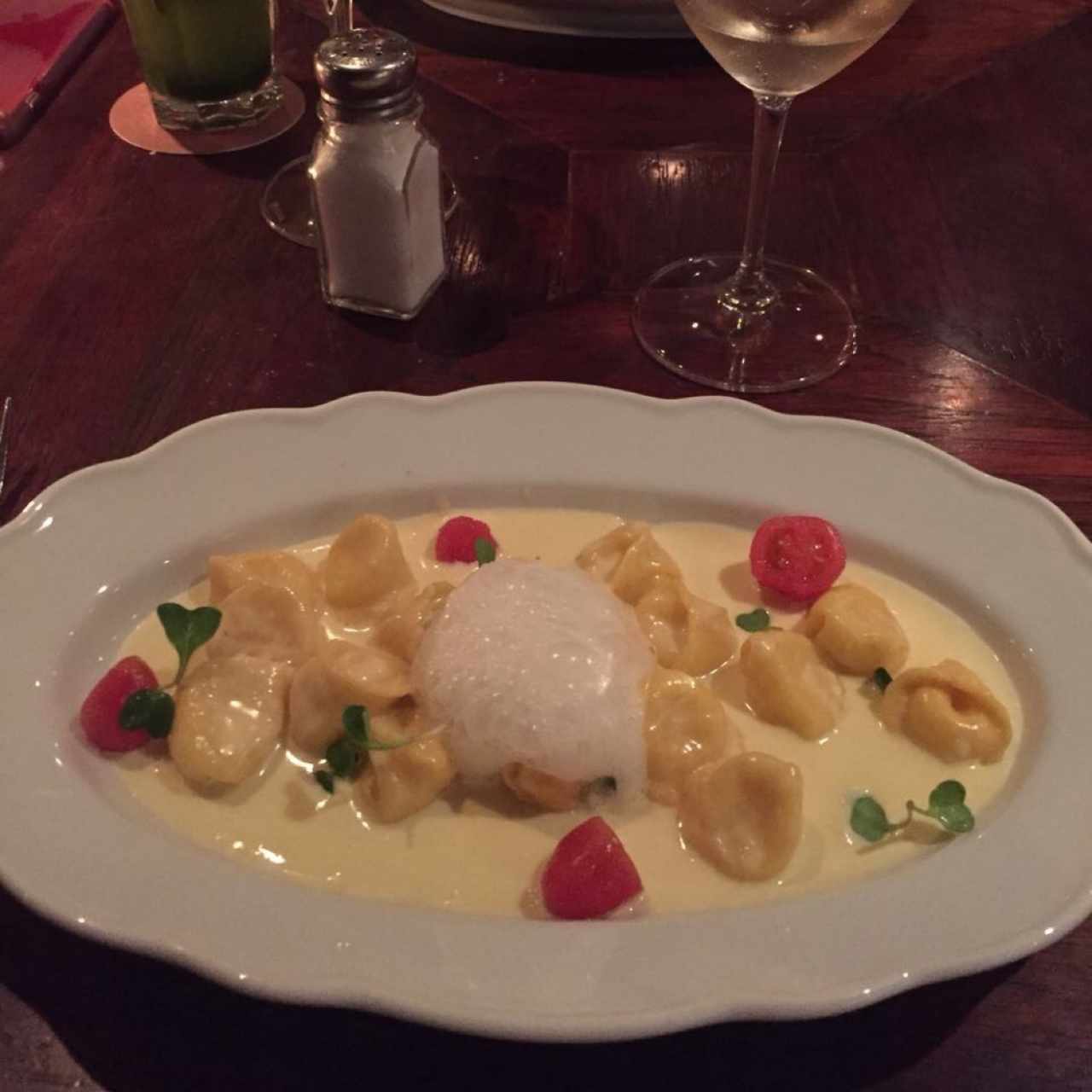 raviolis de queso fontina