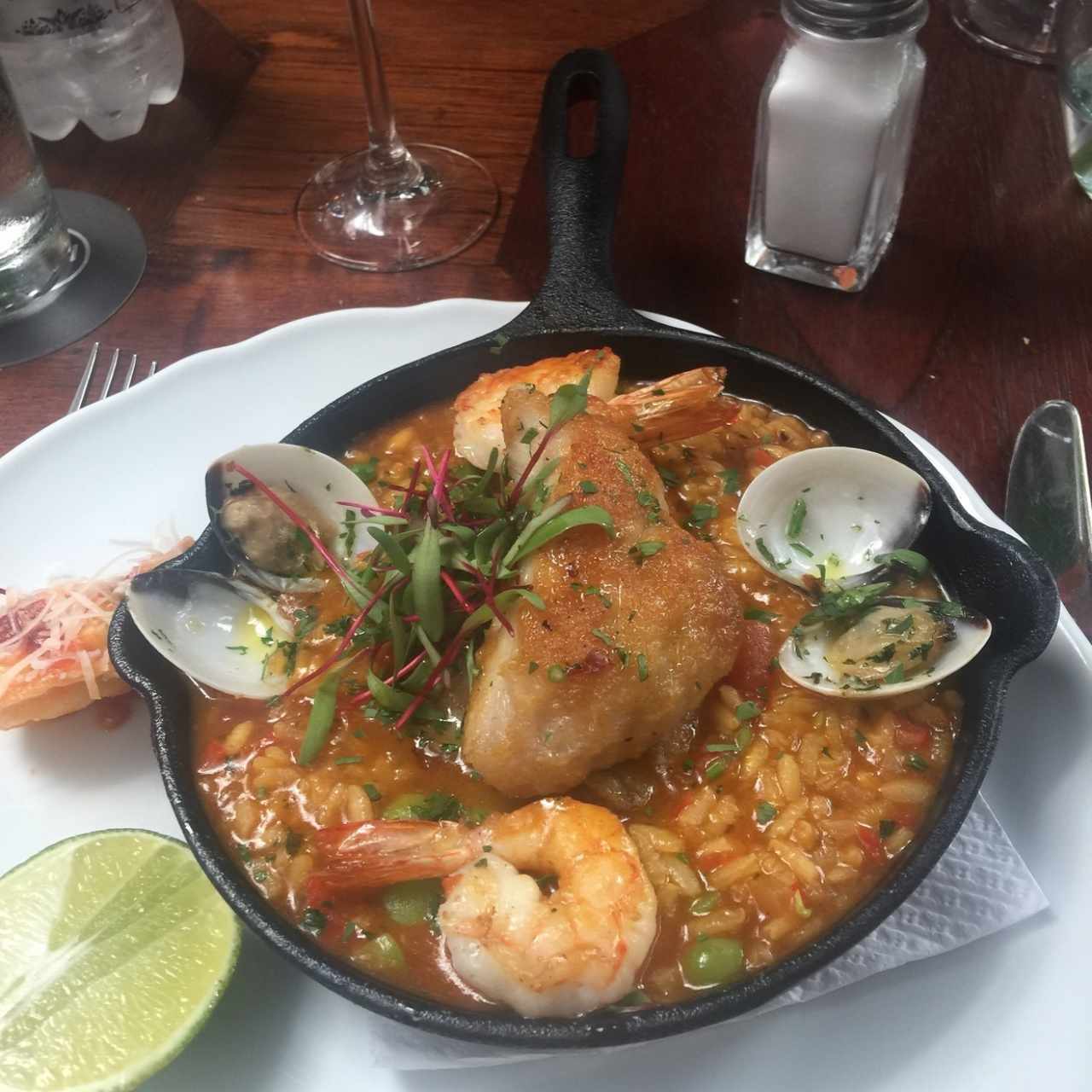 arroz caldoso de mariscos