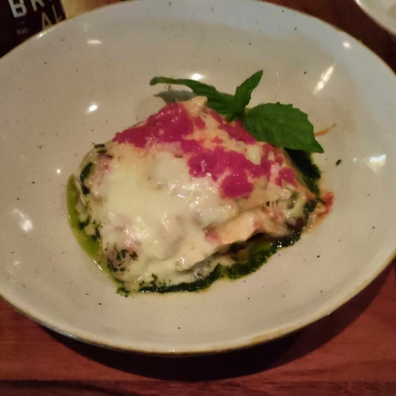 lasagna de alcachofa