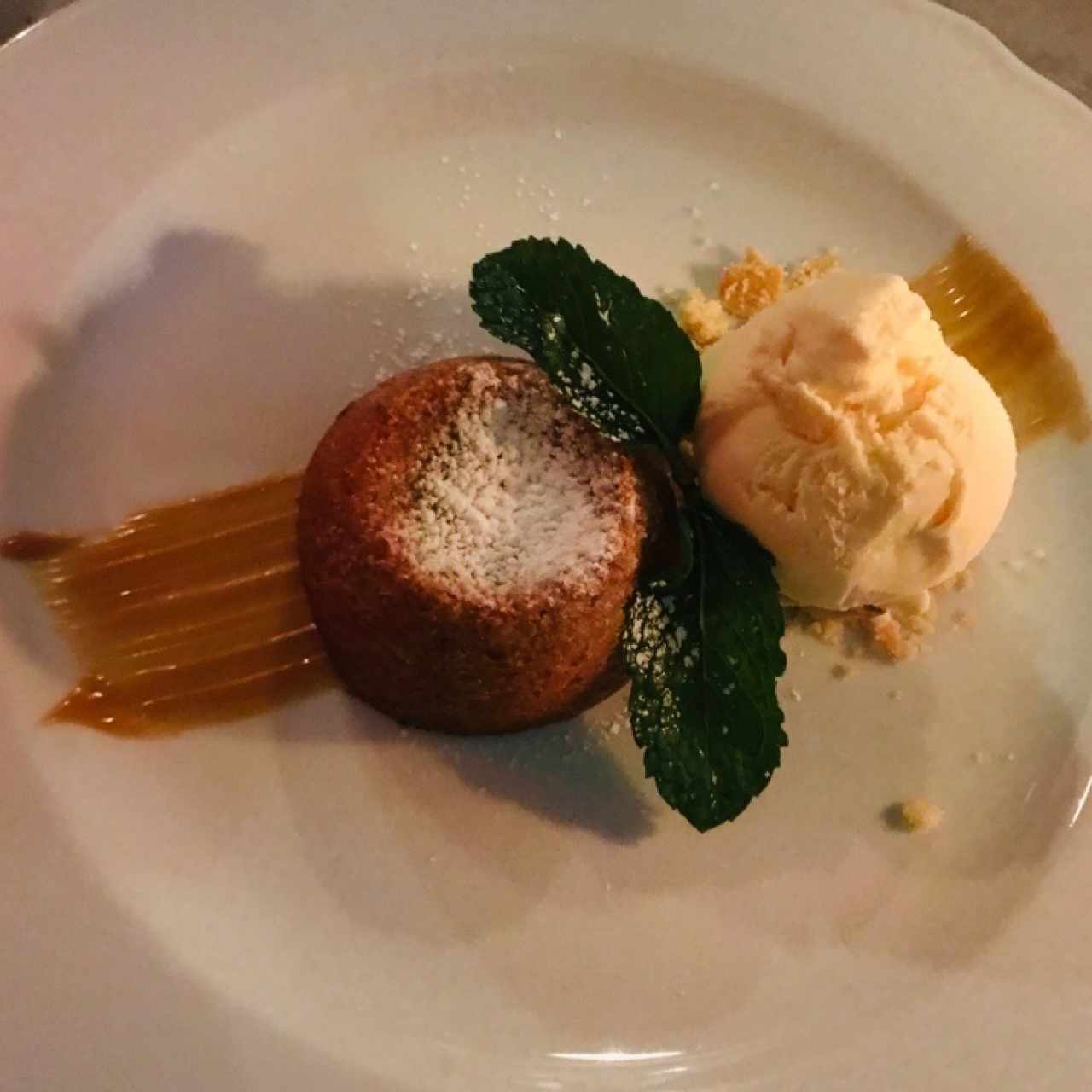 Volcan de dulce de leche 