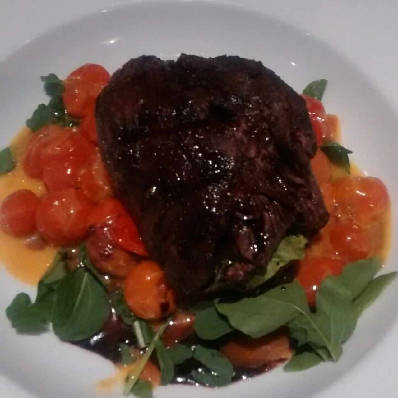 lomo relleno de rugula