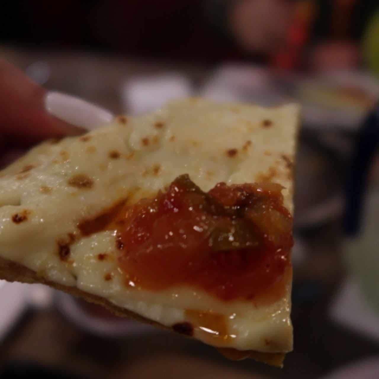 Patacón con queso y hoga’o
