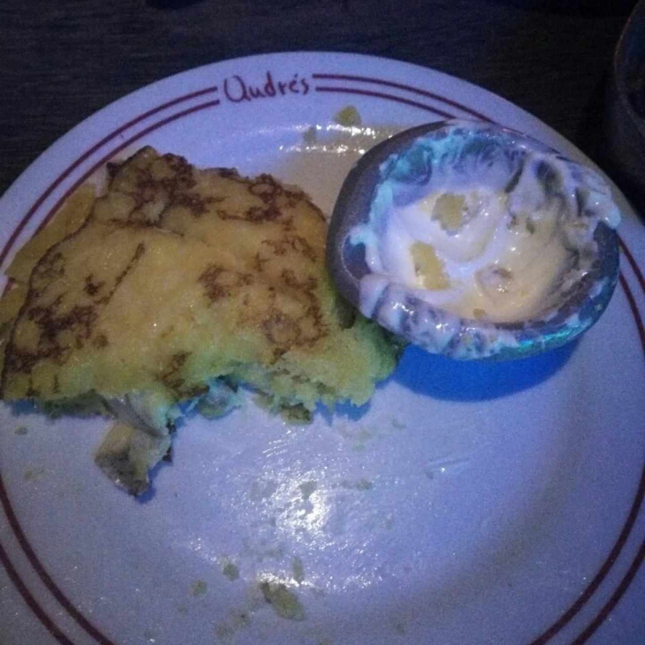tortilla con queso