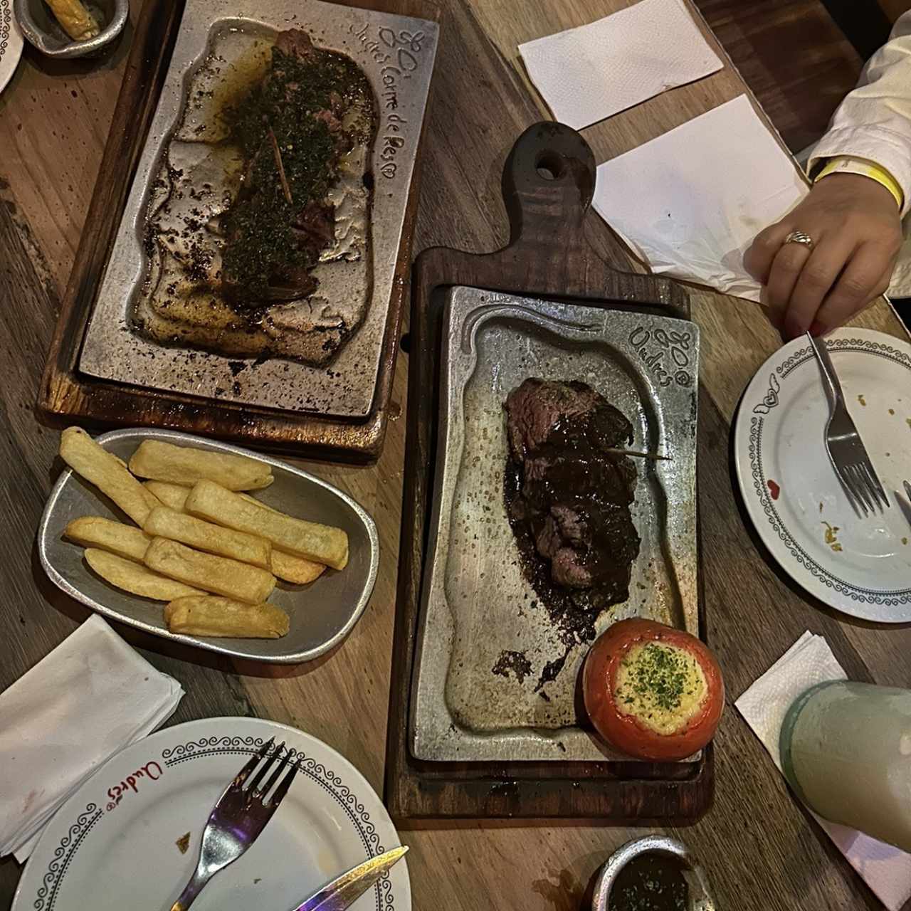 Lomo a la pimienta y al vino