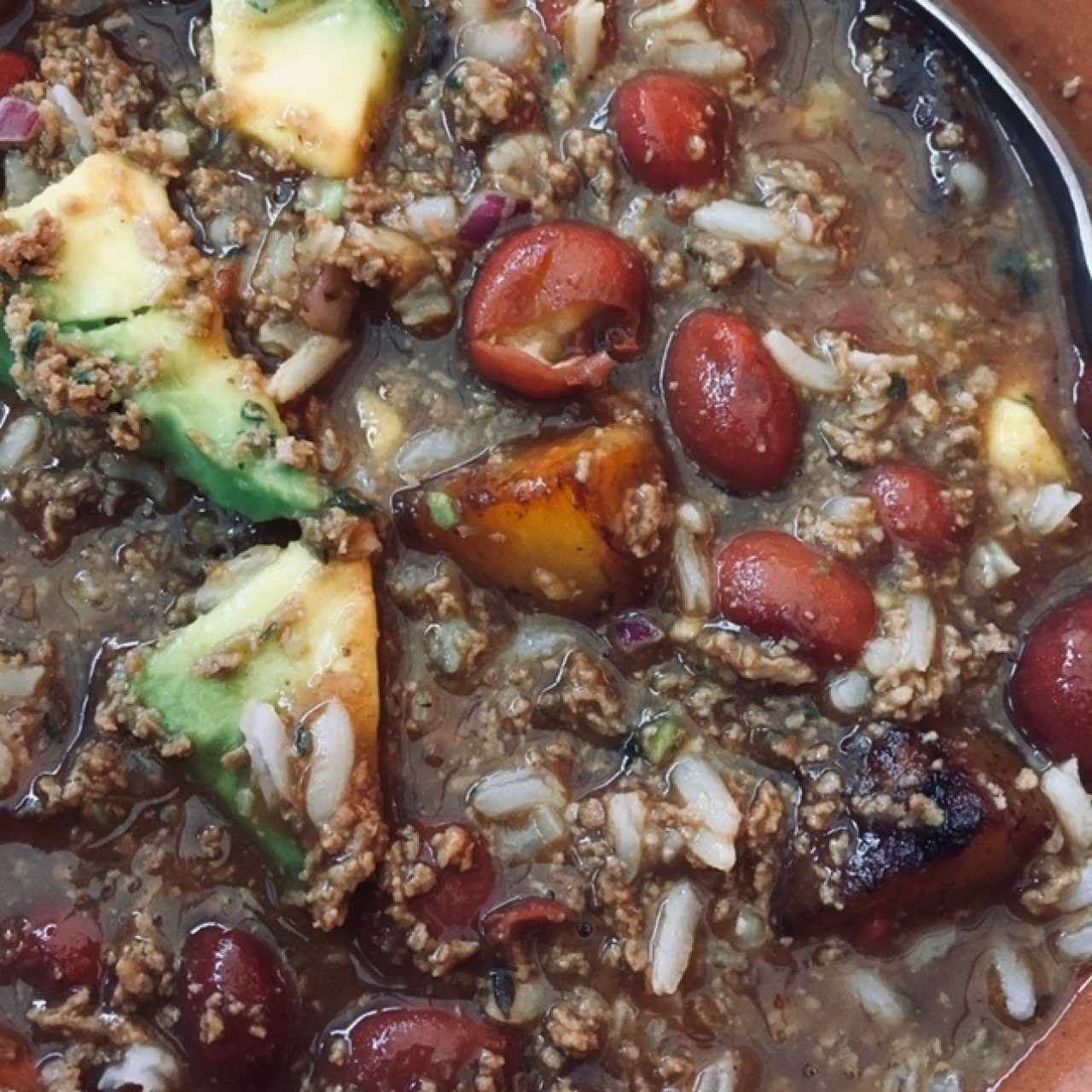 plato de frijoles