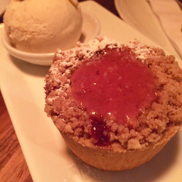 Crumble de frutos rojos