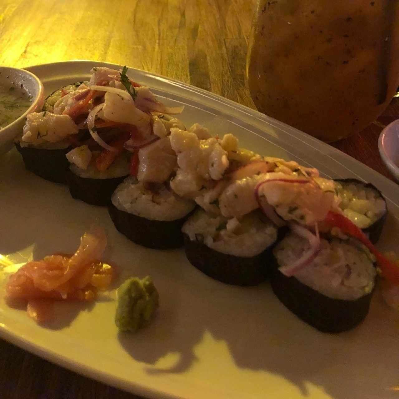 ceviche de pescado blanco