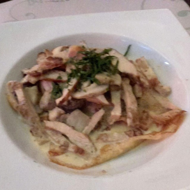 Crepe pollo champiñon