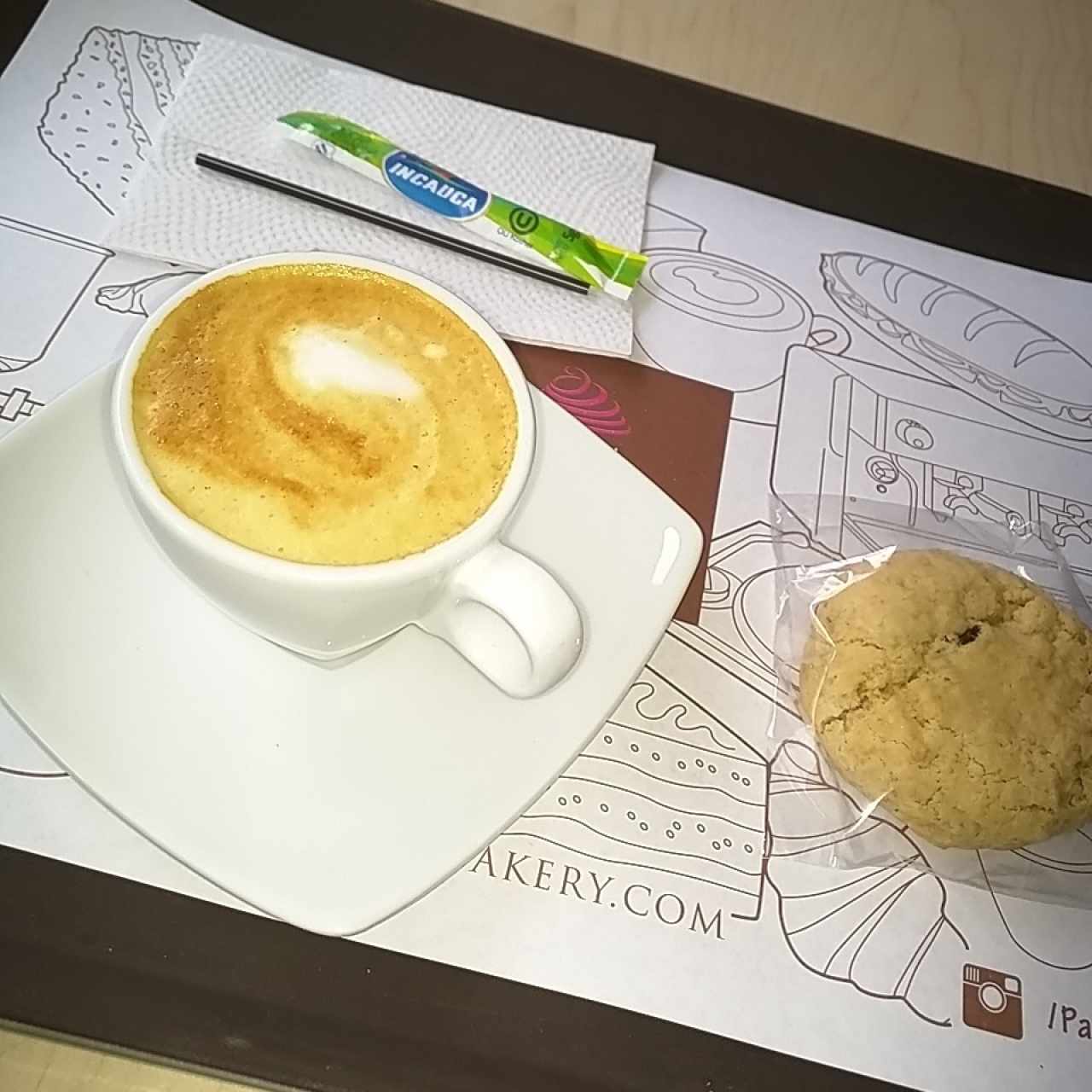 Macchiato y galleta de avena