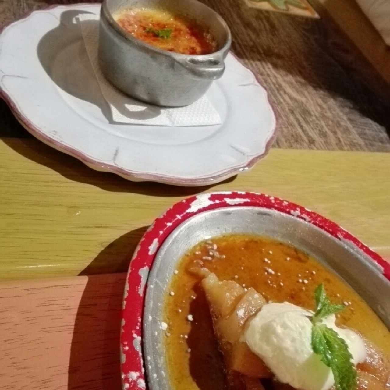 Crème Brûlée y Tarte Tatin