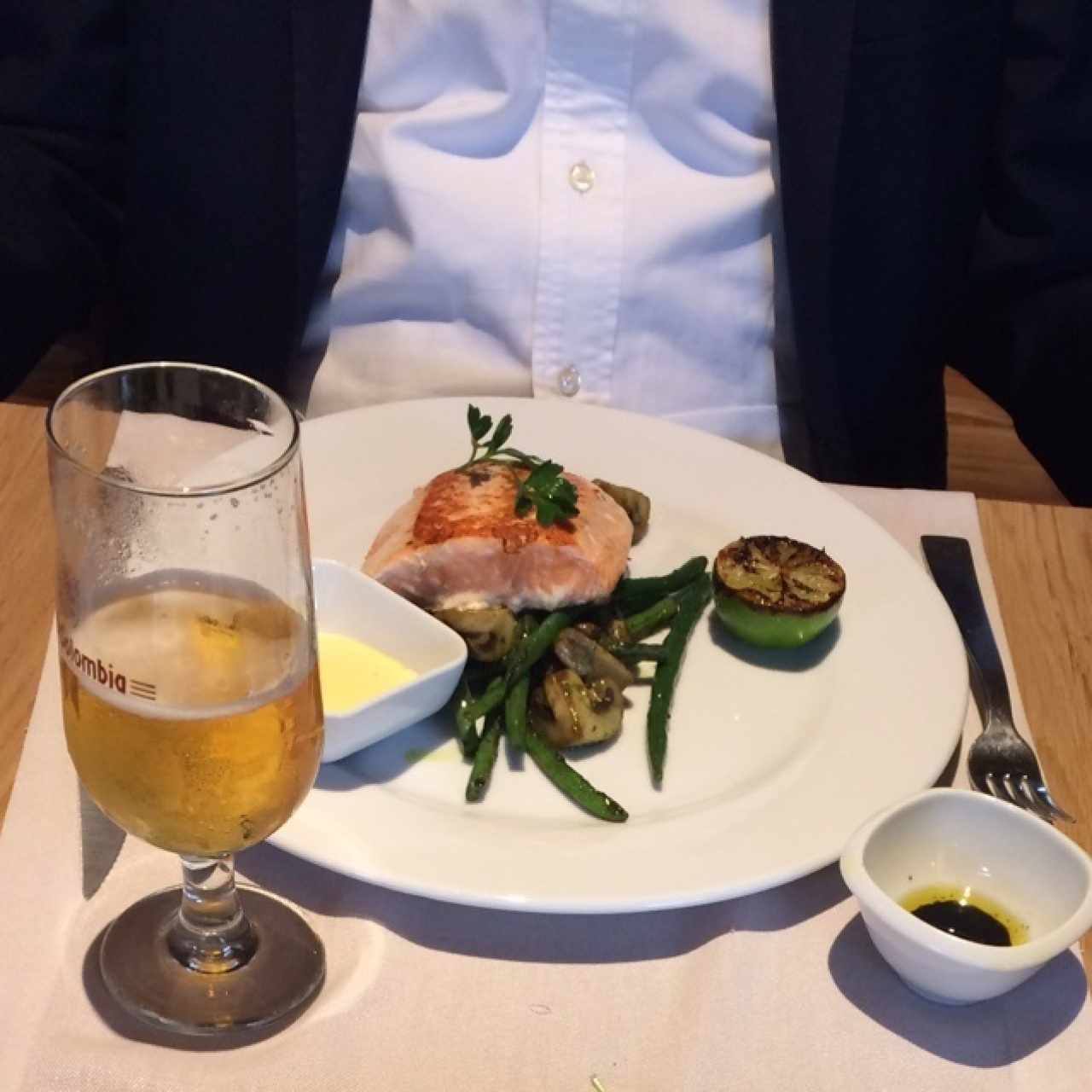 Salmón con Mayonesa al Limón