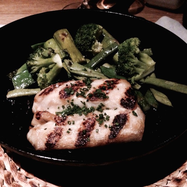 Pescado a la brasa