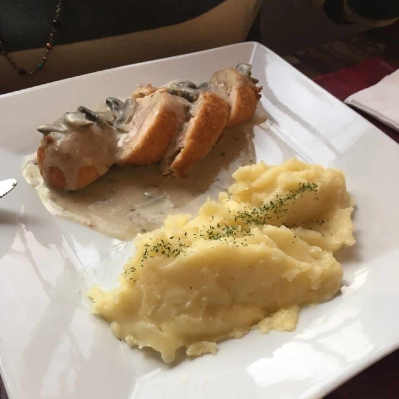 cordon blue con pure de papas