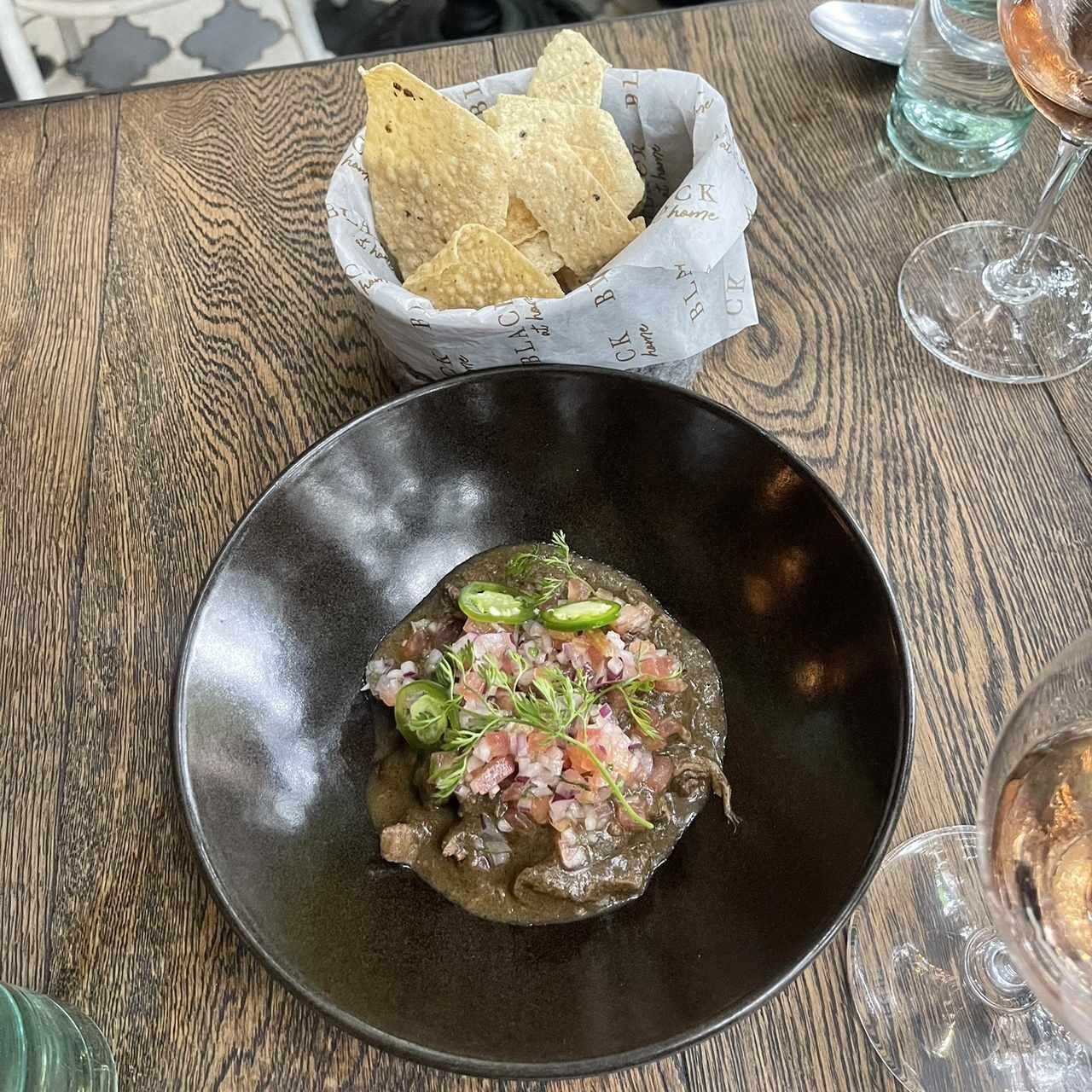 Nachos de cordero