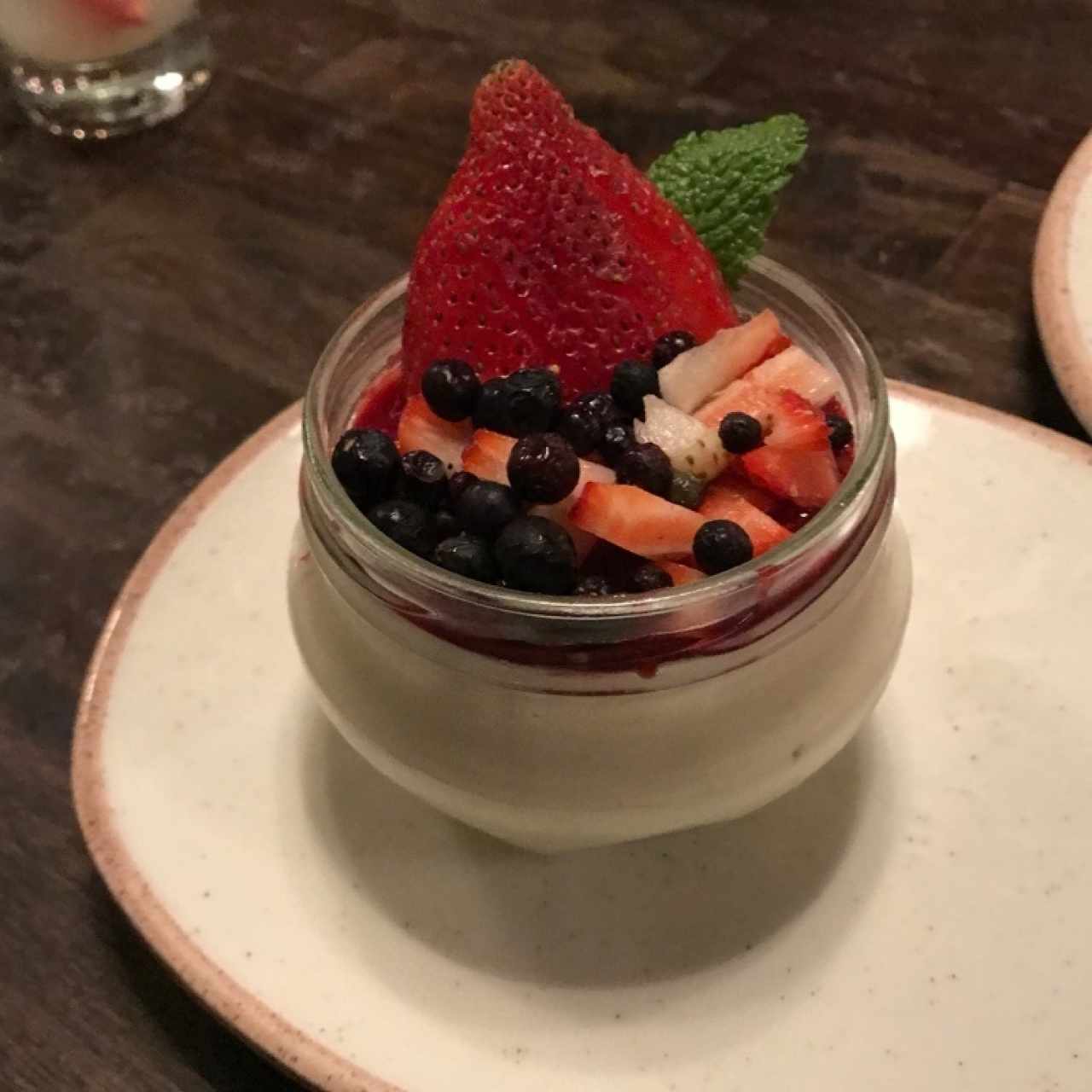Pannacotta de frutos rojos 