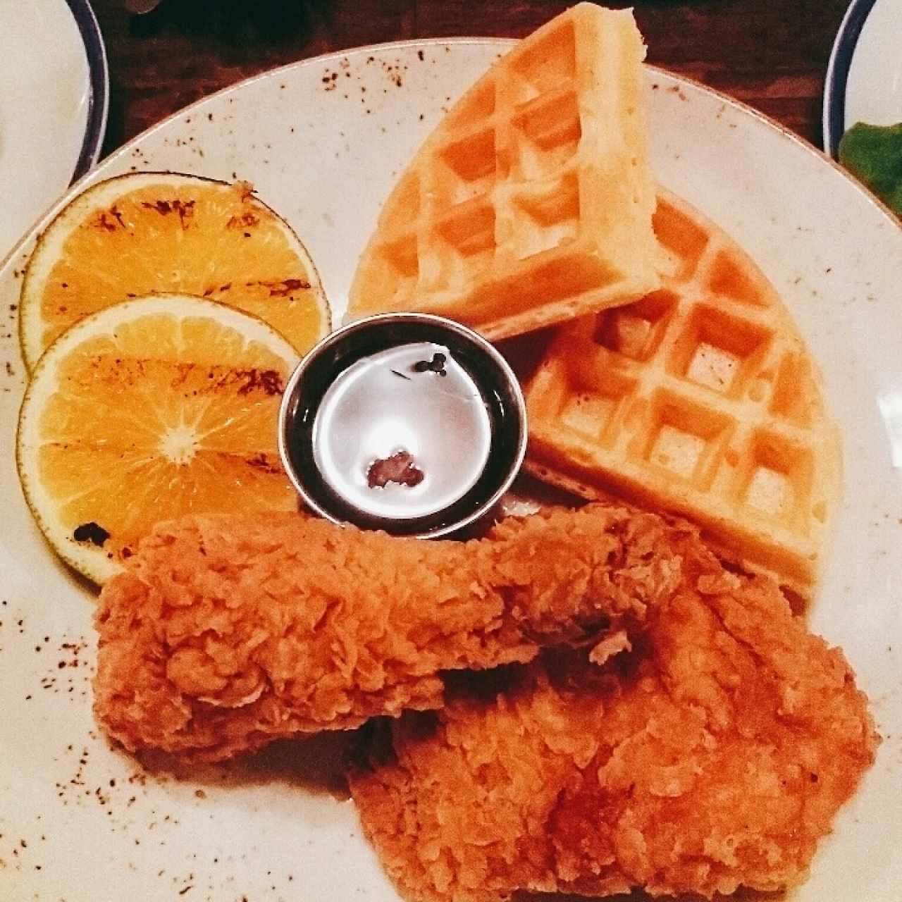 chicken and waffles