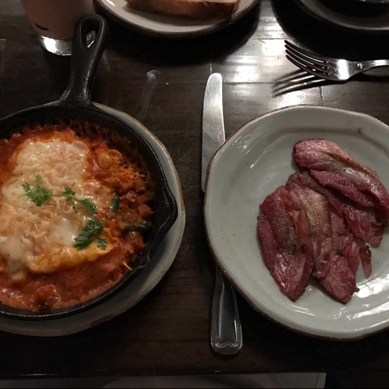 Huevos Rancheros con Bacon
