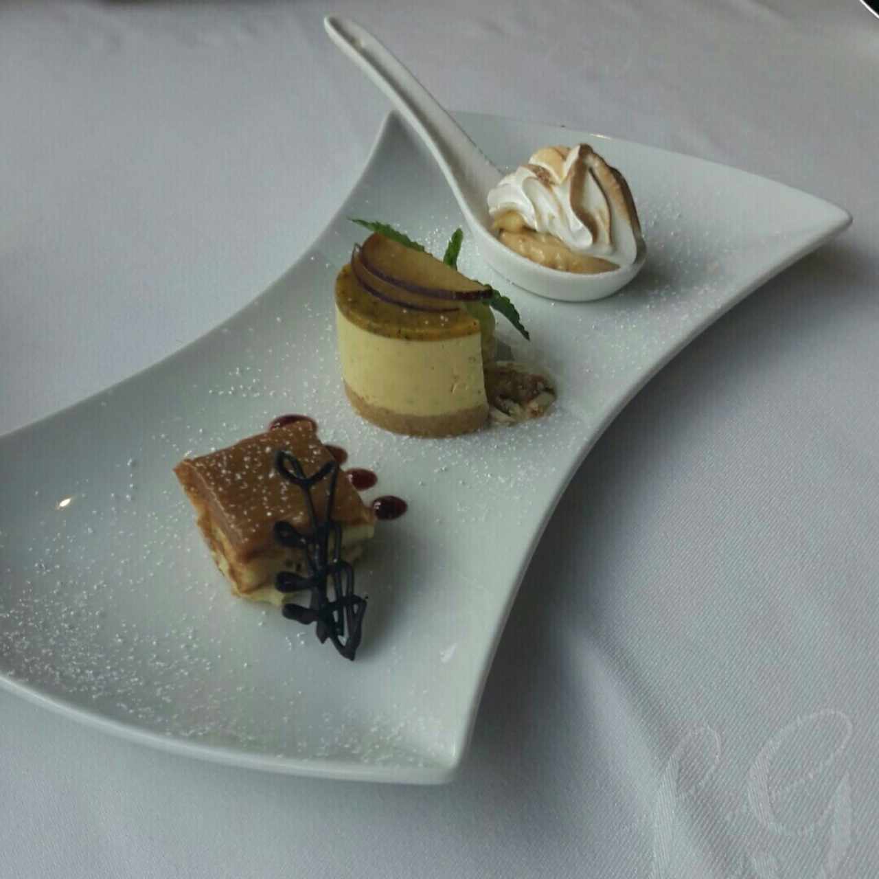 Trilogía de postres