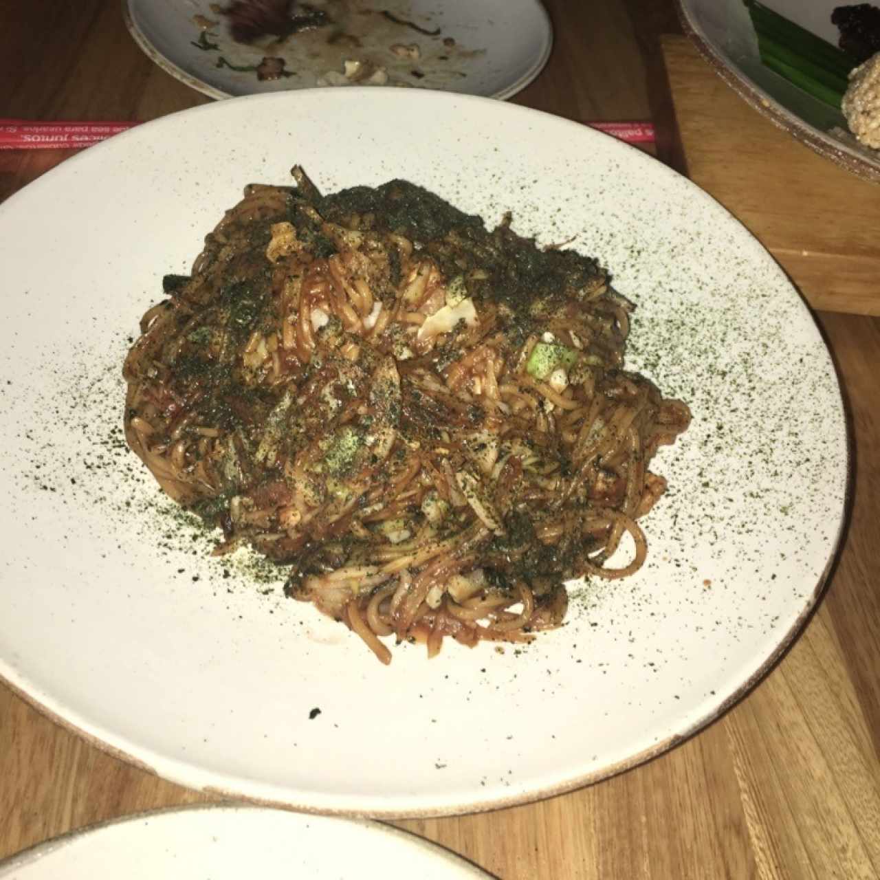 tallarines humedos con cerdo