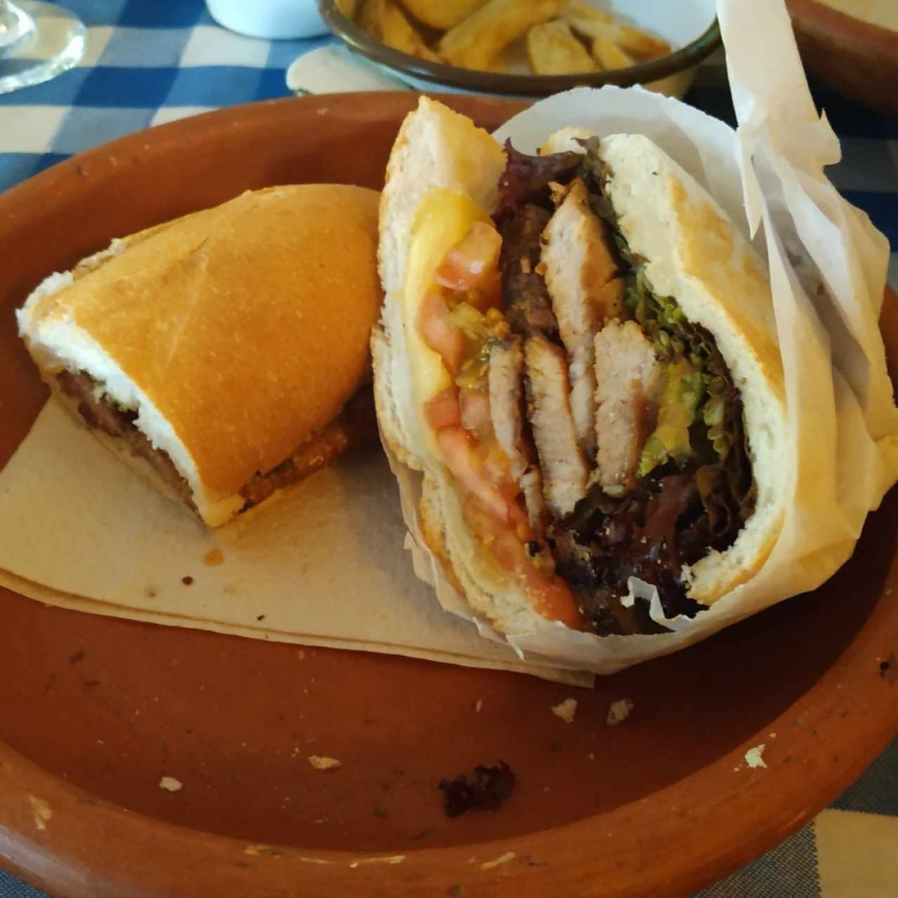 Sándwich de Bondiola y Choripan