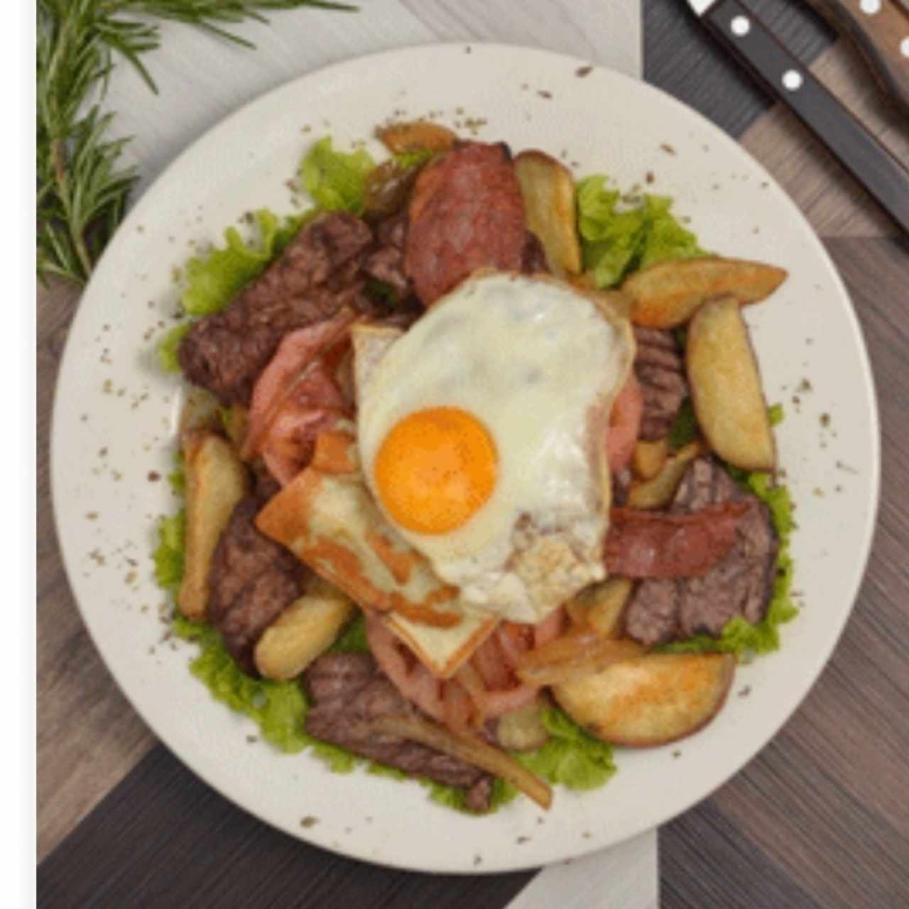 Chivito al Plato