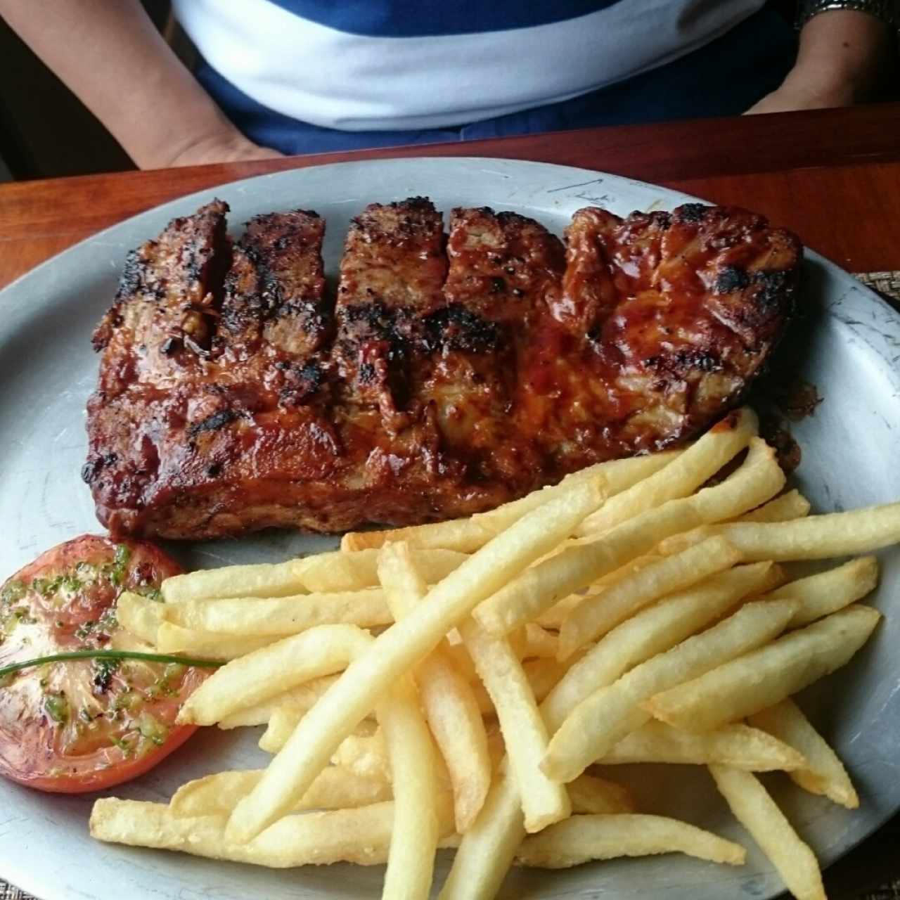 costillas bbq típicas.