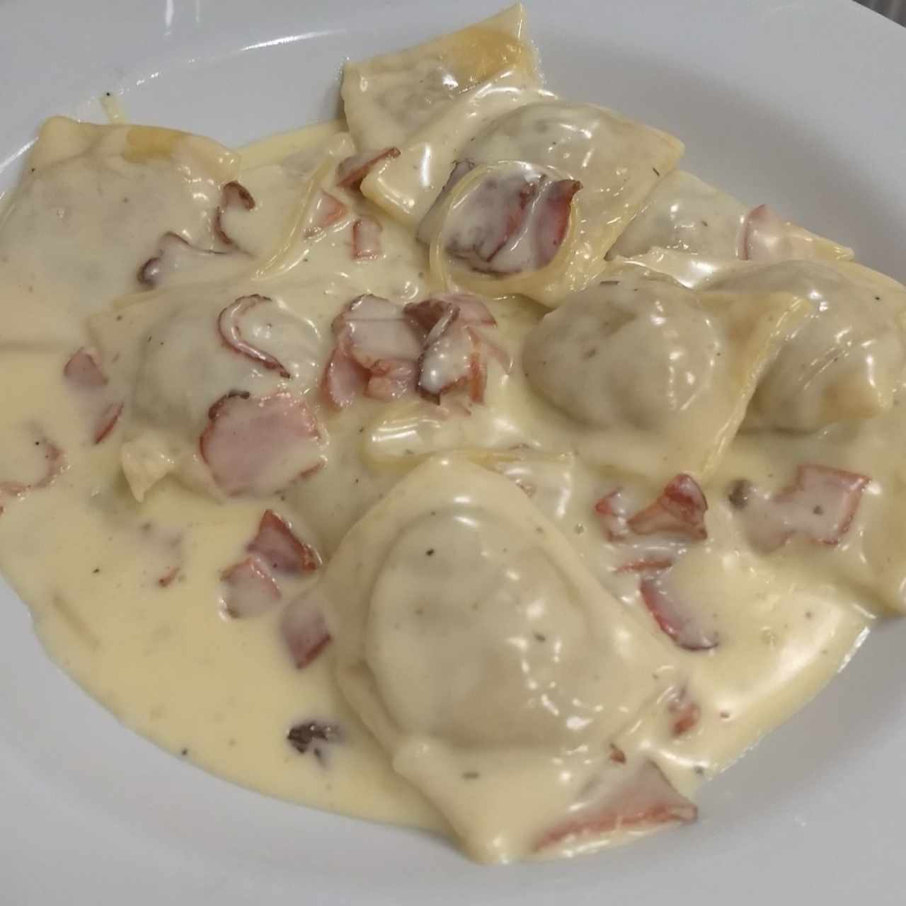 ravioli carbonara
