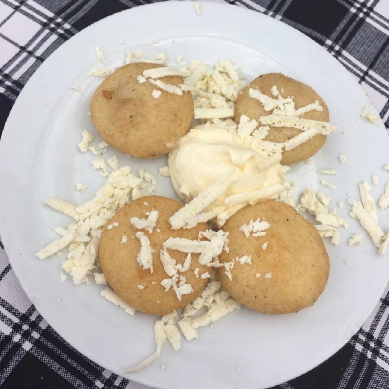 Arepita con nata