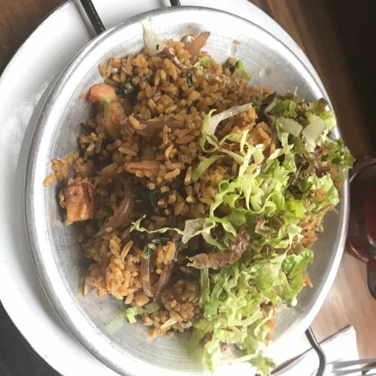 arroz de coco con camarones