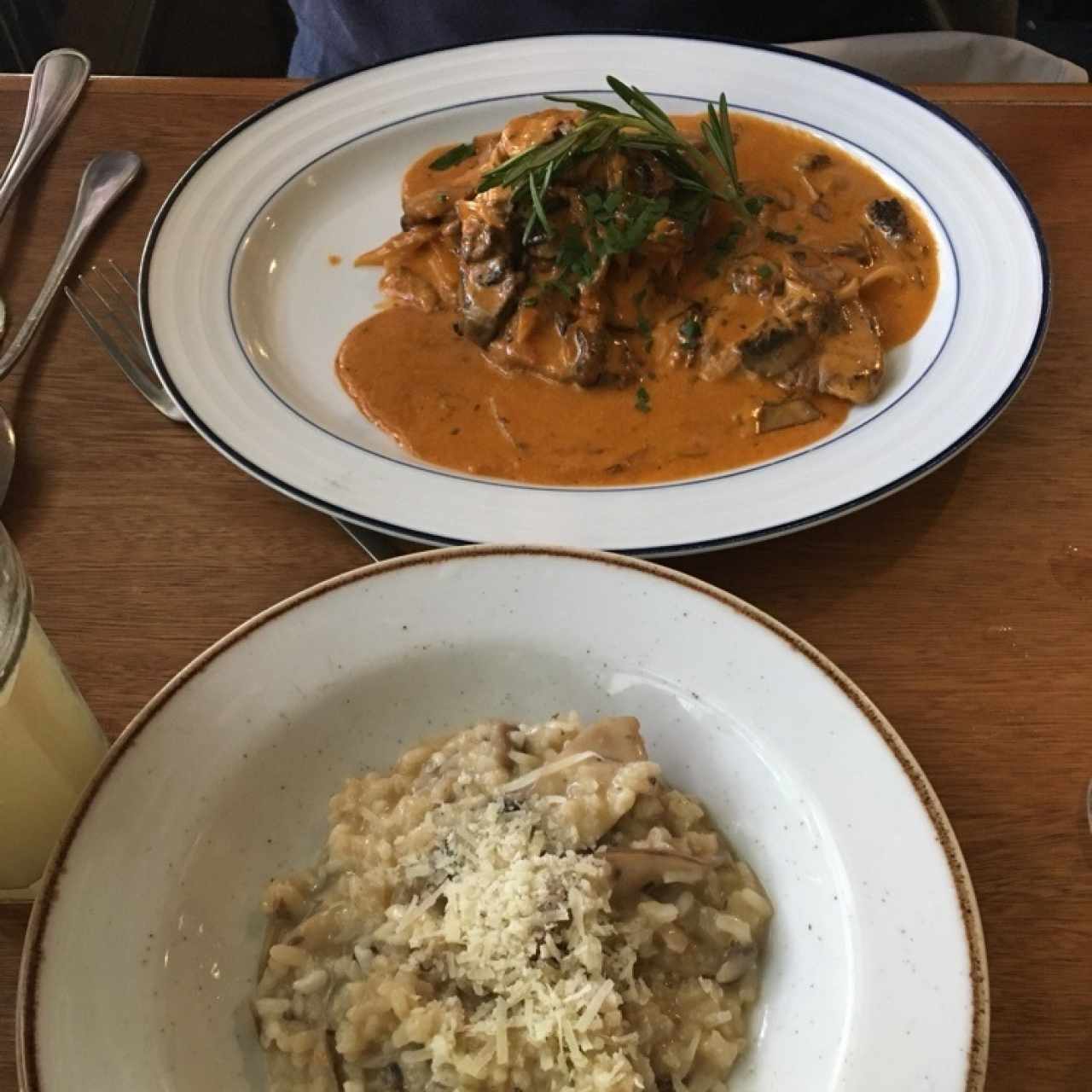 Lomo Estragonoff con Risotto