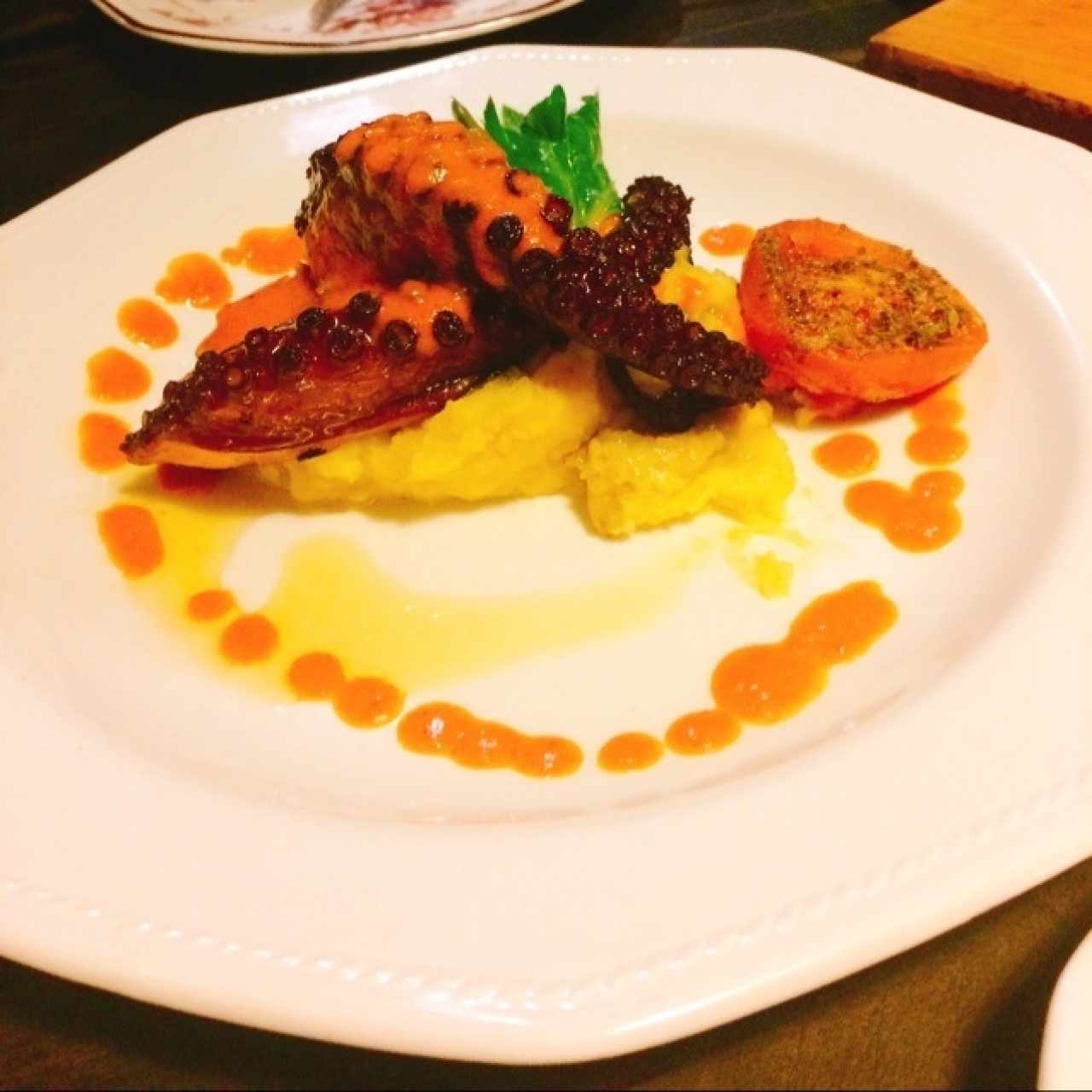 entrada Pulpo y chorizo español