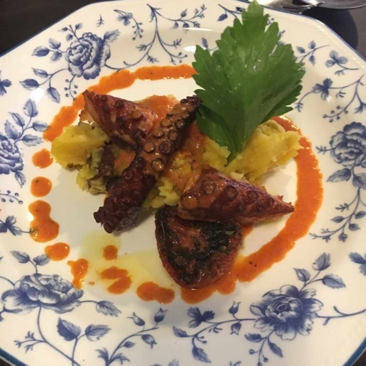 pulpo con pure