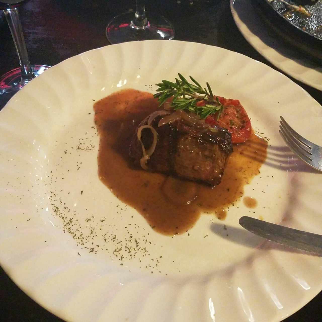 Lomo de res en reducción de Jack Daniel's 