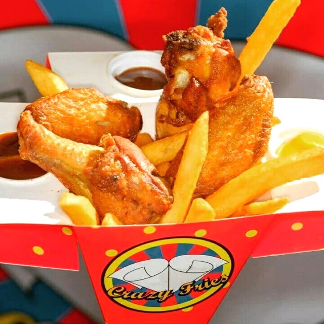 Fries and wings 